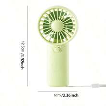 1pc Mini Portable Fan, Lightweight Handheld Fan - Ideal For Office, Outdoor, Traveling And Camping - Stay Cool Anytime,Anywhere! - (Batteries Not Included),Christmas - 彩色 - 查看 3