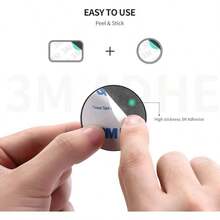 Lminas Metlicas Reemplazo de Placa Metal para Soporte Celular Automvil Magntico de Repuesto, Montar en Auto con Adhesivo para, 2 Redondas y 2 Rectangulares - A497 - Ver 3