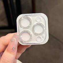 1片亮面一体式钢化玻璃相机镜头保护膜，全覆盖防刮镜头盖，兼容 17/16/15/14/13/12/11系列 - 銀色 - 查看 20