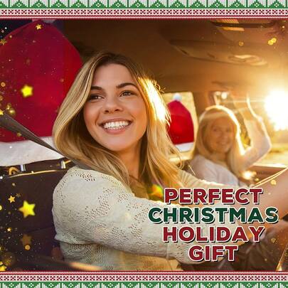 1pc New Christmas Car Chair Cover Christmas Hat Cross Border Hot Selling Head Pillowcase Decorative Supplies Scene Decoration Props Interaction - Essential For Making Friends - Family - Boys And Girls - Hot Selling - Popular Products - Gift For Boyfriend And Girlfriend - Birthday Gift - Christmas Gift - Perfect Gift - Gift