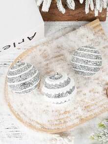 3pcs Holiday Decorations, Christmas Decorations, Christmas Balls, Foam Balls