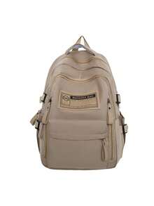 Large Capacity Women's Backpack, Casual Style, For Travel And Studies, Model 6603 - 卡其色 - 查看 1