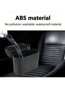 带盖车载垃圾桶，迷你车载垃圾桶收纳盒，带垃圾袋的车载储物箱，适用于车辆、家庭、办公室 - 款式A - 查看 8