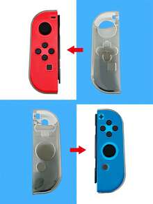 2pcs Switch JOY-CON Controller TPU Protective Case, Anti-Drop Anti-Slip Anti-Scratch Enhanced Grip, Compatible With Switch And Switch OLED Controller - Multicolor - View 4