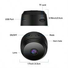 6Pcs A9 Smart Mini Camera With Phone App, 480P HD Home Security Monitor With Battery & USB Charge. Ideal For Family/Warehouse/Car/Indoor, IR Night Vision, Pet/Elder Care, Essential Home Safety Gadget​ - 6件 - 查看 4