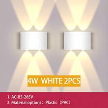 CANMEIJIA LED 壁灯，户外防水花园照明，高流明 3000/4000/6500K 壁灯，铝/塑料防水 IP65，85V-265V 适用于户外阳台/楼梯/街道/室内/花园/客厅/浴室/厨房/卧室/走廊 - 望遠鏡壁燈 - 查看 36