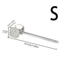 1pc Stainless Steel Meat Tenderizer Mallet - Double-Sided, Heavy-Duty Tool, Used For Grilling Beef, Chicken And Pork - Suitable For Outdoor Barbecues And Cooking, Camping Cookware | Stainless Steel Mallet | Durable Kitchen Tool, Meat Tenderizer Mallet, [4 Seasons Available] - Multicolor - View 11