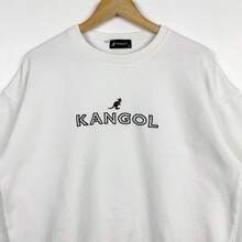 Vintage Kangol Crewneck Sweatshirt Embroidery Logo White Color Men's L - trắng - Xem 1