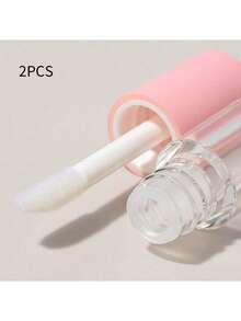 5pcs Refillable Round Lip Gloss Tubes, Reusable DIY Lipstick Containers