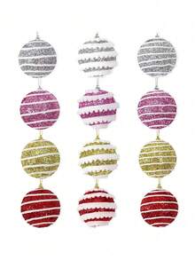 3pcs Holiday Decorations, Christmas Decorations, Christmas Balls, Foam Balls