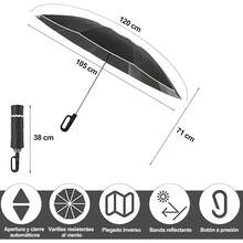 Umbrellas And Rain Hat Umbrellas - Black - View 11