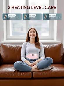 Women's Portable Heating Waist Belt - USB Rechargeable, 3 Temperature Levels, 4 Massage Modes, Quickly Warms Abdomen, Perfect Gift, Heating Pad For Menstrual Cramps, Women's Portable Heating Waist Belt, Portable Wireless Heating Pad, Period Heating Pad, Back Heating Pad, Christmas Gift, Hand Warmer, Men's Gift, Christmas Stocking Stuffer, Rechargeable Hand Warmer