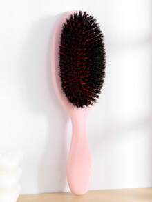 1pc Nylon And Boar Bristle Hair Brush Set, Curved Air Cushion Anti-Tangle Combination Set, Suitable For Scalp Massage And Smoothing Frizz, Anti-Static Hair Care Brush, Suitable For All Hair Types, Portable Daily Styling Hair Tool Accessory - Multicolor - View 14