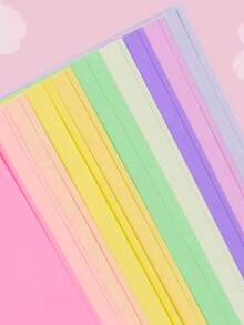 Papel de macarrón de papel crepé de colores, papel multifuncional, papel estampado, rosas y claveles de papel hechos a mano, suministros de manualidades DIY - Especial de vuelta a la escuela, papel enrollado grueso