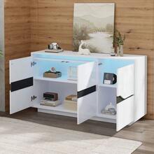 Storage Cabinets - White + Particle Board-3 - View 4