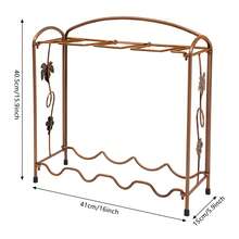 YUNRUX Wine Rack, Metal Wine Rack, Freestanding Bottle Rack