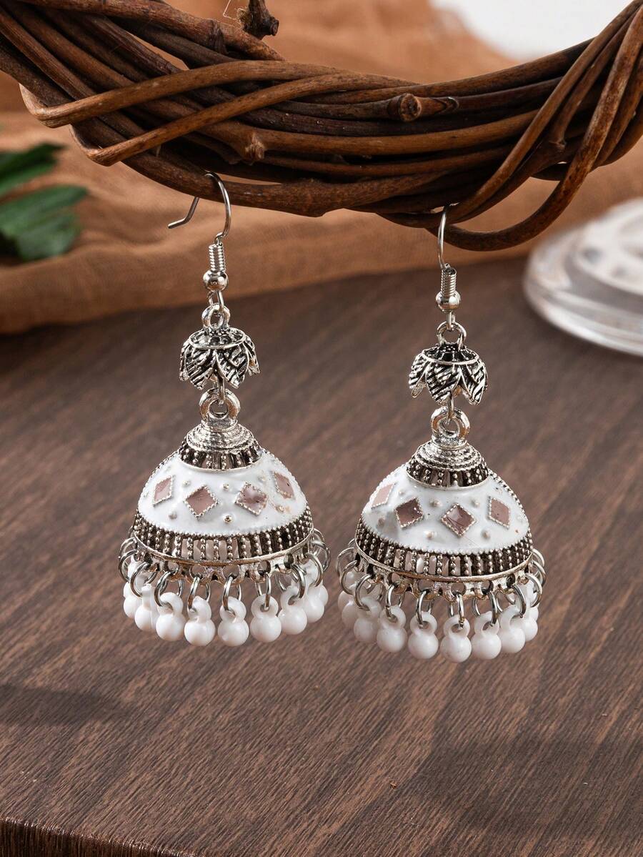 زوج من أقراط قطرة الزيت الأومبير، مناسبة للنساء للاستخدام اليومي والمناسبات