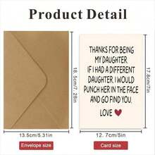 Thiệp chúc mừng sáng tạo 5"X7" kèm phong bì, thích hợp làm quà tặng sinh nhật, thiệp cảm ơn, quà tặng Giáng sinh cho con gái - Lạc đà - Xem 3