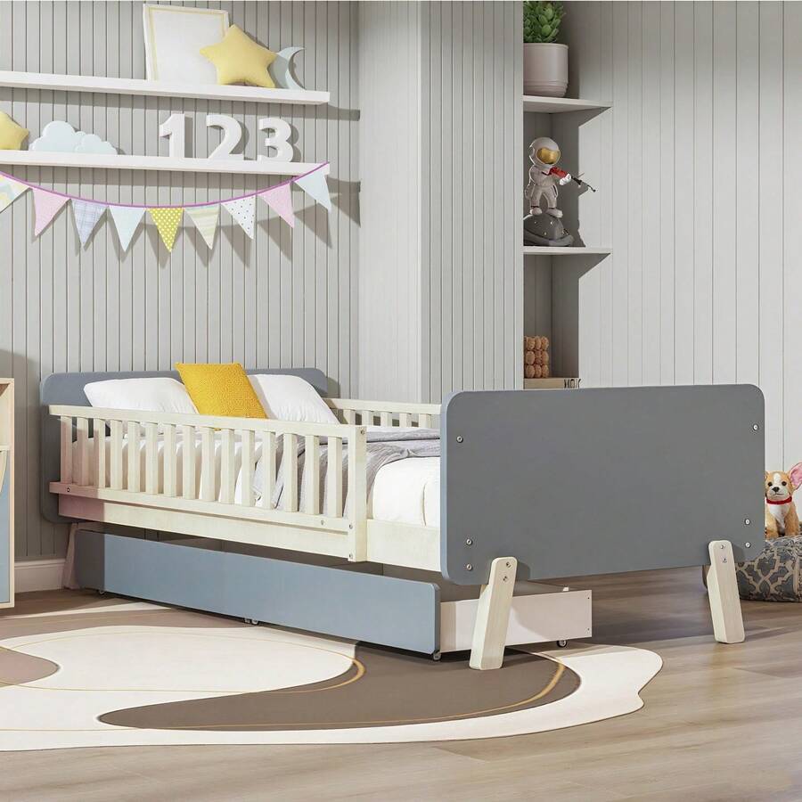 Kids Bed Frames, Headboards & Footboards - Grey - View 1