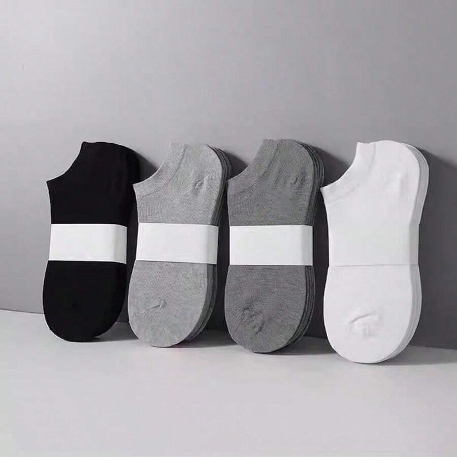 Kit 12 Pairs Of Unisex Ankle Socks, Short Shaft 35-40 - Multicolor - View 1