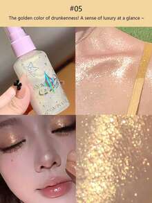 Cappuvini 1 件装珠光全身闪光喷雾、面部和肩部高光液 - 彩色 - 查看 8