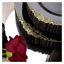 Black Plastic Plates Disposable - 175pcs Party Supplies For 25 Guests - 如圖/K - 查看 3