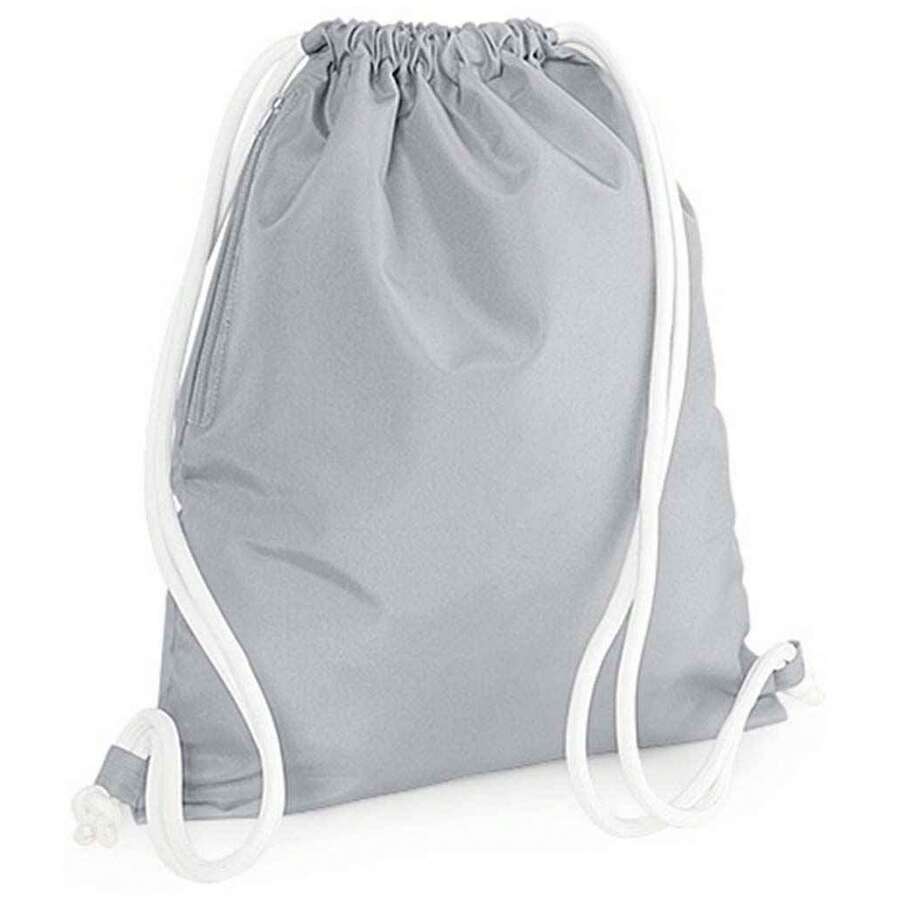 Bagbase Icon Drawstring Bag (Light Grey) - 100% Polyester - (PC5456) - Light Grey - View 1