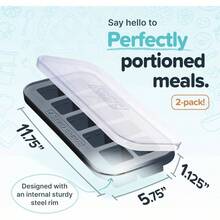2 Tbsp. Silicone Freezer Molds - Storing Garlic, Herbs, Ginger, Pesto, Tomato Paste, Lemon, Purees And More - Silicone Food Freezer Tray - Aqua U2013 2 - Pack - 2 件裝 + 木炭 - 查看 4