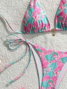 2025 Floral Print Bikini Set For Women - Multicolor - View 4
