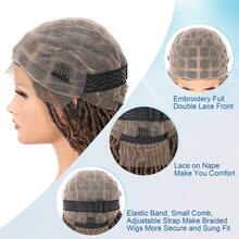 40 Inch Full Lace Square Braid Wig, Women's Braided Wig With Baby Hair, Synthetic Lace Front Braid Wig, Suitable For Everyday Wear - Multicolor - View 10