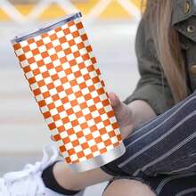 1pc 20 Oz Stainless Cup, Coffee Mug, Easy One Handed Operation For Busy Lifestyles, Wedding Favor For Guests, Cold Drinks For Backyard BBQ Parties, Hot And Cold, A Vacationer' S Glean