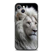 Funda de Teléfono con Patrón de León para  16 15 14 13 12 Pro Max 11 Pro Max 7 8 Plus XS XR, Carcasa de Silicona Suave a Prueba de Golpes, Compatible con Funda de  17, Funda de  17 Pro, Funda de  17 Pro Max - a7 - Ver 11