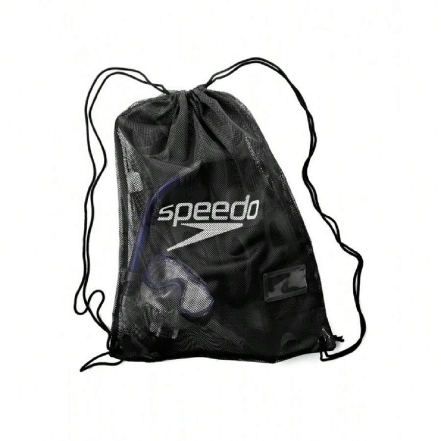 Speedo Mesh Bag (Black/White) - 100% Mesh - (CS1006) - Black and White - View 1