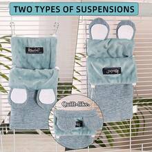 ITANDME Sleeping Bag Hamster Cotton Hanging Flannel Warm Bed Hideaway With Hook Small Pet Nest Bed Suitable For Squirrels And Other Small Rodents