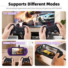 Upgraded SF3000HD Retro Handheld Game Console, Compatible With TV Connection, 4.5" IPS Screen, Pre-Loaded With 20,000+ PS1/GBA/SNES Games - Multicolor - View 10