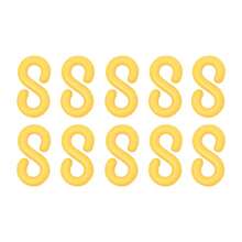XIANXUS 200ft Plastic Barrier Chain Yellow Plastic Chain Links Weatherproof Safety Link Crowd Control Barriers Garden Fence Decoration - Yellow - View 8