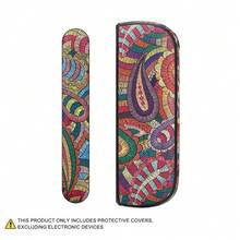 1 pieza Estuche de cuero resistente a golpes apto para IQOS ILUMA/ILUMAi, accesorio de carcasa para dispositivo de fumar de moda, con textura de cuero de lichí + material TPU + PC, protección perfecta de 360 grados, antideslizante, anti caída, que proporciona una apariencia completa para su dispositivo y resalta su personalidad, accesorio ideal para fumadores, adecuado como regalo para el Día de San Valentín, Navidad, Día del Padre, etc.