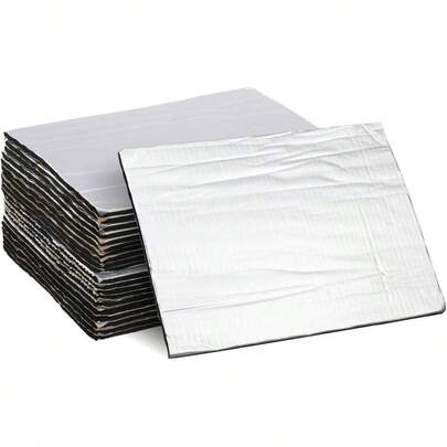 20 Piezas Almohadilla de aislamiento trmico insonorizada ignfuga para coche amortiguacin del sonido escudo trmico automotriz baul trunks aislamiento del coche automtico motor
