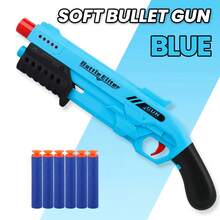 بندقية ألعاب أطفال جديدة للخارج، مسدس إطلاق رصاصات رغوية يدوي، لعبة قتال مع ذخيرة، خيارات ألوان متعددة للأطفال