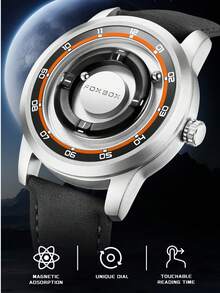 Foxbox Kids Watch Fashionable Boy's Watch, Cool Dial Display Design Waterproof Rotating Magnetic Bead Watch, Gift For Family Party