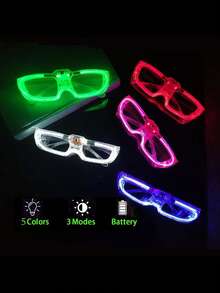 10 Stücke LED blinkende Brillen, diverse Stile, Leuchtparty Zubehör & Geschenke, Neon Jalousie-Stil Brillen, Geburtstagsgeschenke, Leuchtbrillen, Neon Karneval LED blinkende Brillen, LED Leuchtparty Brillen, blinkende Sonnenbrillen, Party Zubehör Großhandel, Karneval Party, Hawaii Karneval, Geburtstagsparty Dekorationen, Junggesellenabschied Zubehör, Weihnachtsdekorationen, Weihnachtsparty