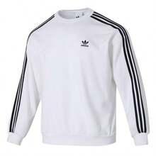 Adidas Áo nỉ/Áo chui đầu CREW cỡ lớn cho nam - Thoải mái khi mặc hàng ngày, du lịch ngoài trời, thể thao - KD1834 - trắng - Xem 1
