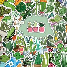 45PCS Green Plants Stickers – Waterproof Vinyl Decals For Laptop, Scrapbook, Tumbler, Guitar & More – Botanical Cute DIY Decoration Gift