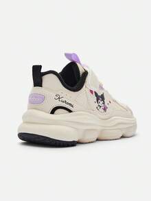 Balabala Kuromi 2025 Autumn/Winter Children's Sports Shoes, Girls' Fleece Lining Anti-Slip Shoes