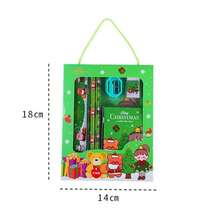 6pcs/Set Christmas Themed Pencil Stationery Gift Box, Classroom Prizes, Valuable School Supplies Set, Student Activity Holiday Gifts