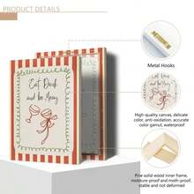 1pc Scandinavian Christmas Quotes Wall Paintings, Printable Decorative Paintings On The Theme Of Eating, Drinking And Having Fun, Illustrations Of Holiday Wine Glasses, Nordic Winter Festival Art Works Such As Canvas Wall Art, Funky Girl Art, Inspirational Quote Art, Home Decor And Canvas Hanging. - Multicolor - View 12