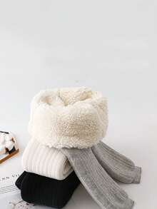 1pc Thick Warm Comfortable Infant Tight Leggings, Children Thermal Tights For Autumn/Winter - Multicolor - View 4