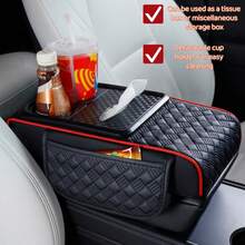 Multi Functional Luxury Upgraded Armrest Box Height Pad, PU Leather Armrest Box Pad, Newly Added Detachable Large-Sized Storage Box For Easy Cleaning (Can Be Used As A Tissue Box Or Miscellaneous Storage Box), Automotive Interior Accessories - one-size - View 7