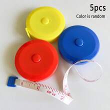 Bộ 5 thước dây may hiện đại, nhiều màu sắc, dụng cụ đo chính xác phù hợp cho việc cắt quần áo, đo thể dục, làm đồ thủ công DIY và nhiều hơn nữa (5 cái/3 cái/2 cái/1 cái) - Nhiều màu - Xem 19
