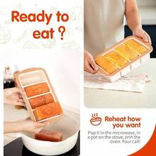 1 Cup Large Silicone Cube Freezing Trays With Silicone Lid Saving Food, Silicone Freezer Container Molds Soup Saver Trays - Makes Four Great Portions 1cup Cube2 PACK, - Rượu sâm banh - Xem 4